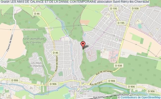 plan association Les Amis De Caliince Et De La Danse Contemporaine Saint-Rémy-lès-Chevreuse