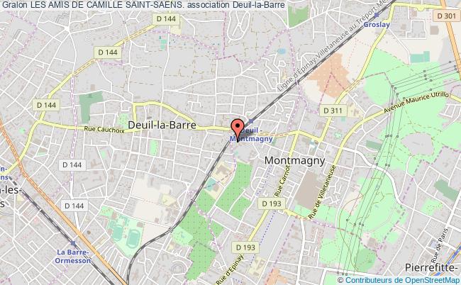 plan association Les Amis De Camille Saint-saens. Deuil-la-Barre