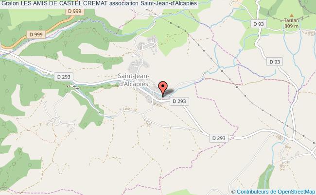 plan association Les Amis De Castel Cremat Saint-Jean-d'Alcapiès
