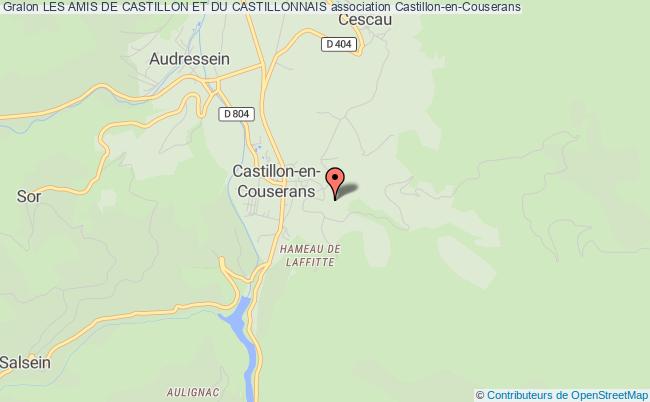 plan association Les Amis De Castillon Et Du Castillonnais Castillon-en-Couserans