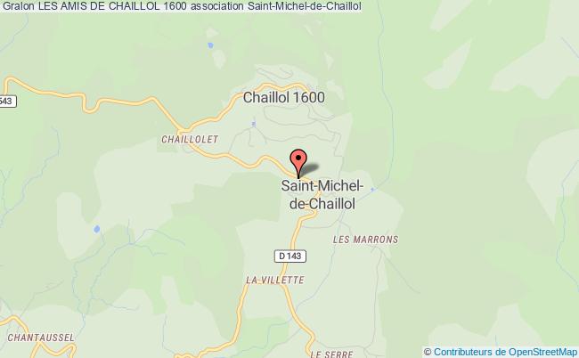 plan association Les Amis De Chaillol 1600 Saint-Michel-de-Chaillol