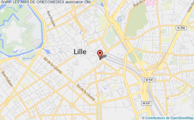 plan association Les Amis De Cinecomedies Lille