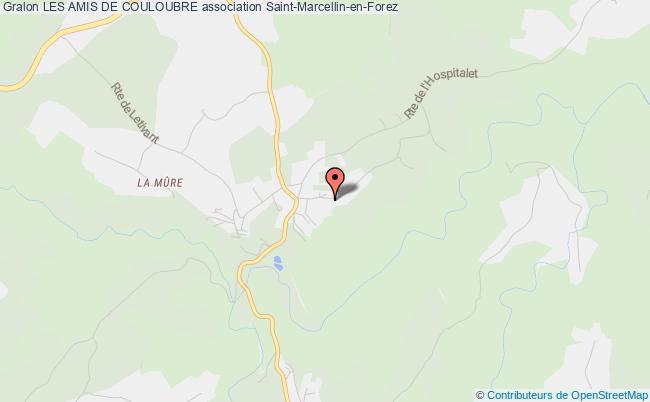 plan association Les Amis De Couloubre Saint-Marcellin-en-Forez