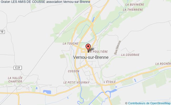 plan association Les Amis De Cousse Vernou-sur-Brenne