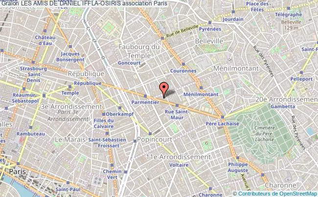 plan association Les Amis De Daniel Iffla-osiris Paris