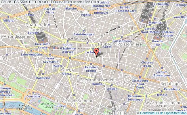 plan association Les Amis De Drouot Formation Paris