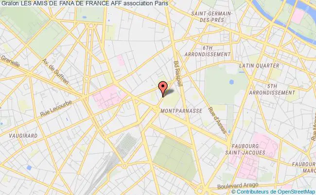plan association Les Amis De Fana De France Aff Paris