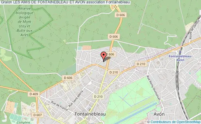plan association Les Amis De Fontainebleau Et Avon Fontainebleau