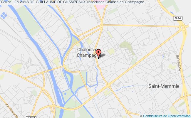 plan association Les Amis De Guillaume De Champeaux Châlons-en-Champagne