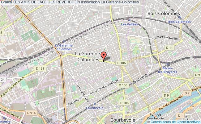 plan association Les Amis De Jacques Reverchon Garenne-Colombes