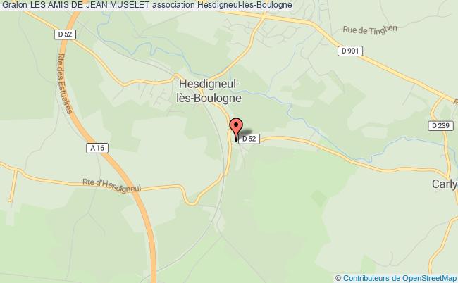 plan association Les Amis De Jean Muselet Hesdigneul-lès-Boulogne
