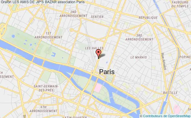plan association Les Amis De Jip's Bazar Paris