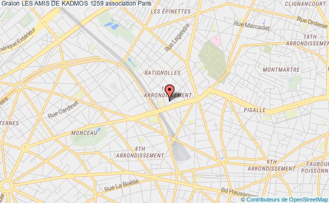 plan association Les Amis De Kadmos 1259 PARIS