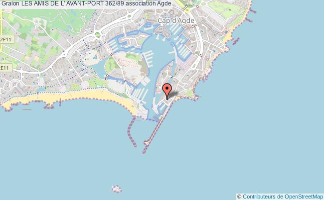 plan association Les Amis De L' Avant-port 362/89 Agde