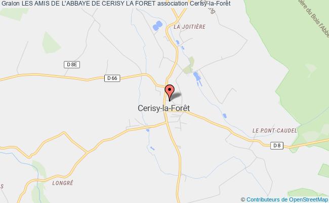 plan association Les Amis De L'abbaye De Cerisy La Foret Cerisy-la-Forêt