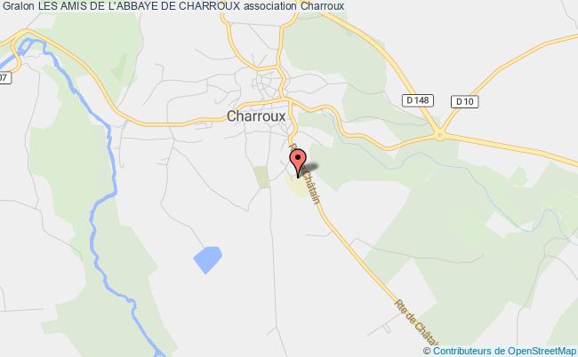 plan association Les Amis De L'abbaye De Charroux Charroux