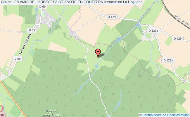 plan association Les Amis De L'abbaye Saint-andrÉ En Gouffern 