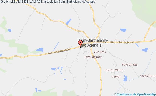 plan association Les Amis De L'alsace Saint-Barthélemy-d'Agenais