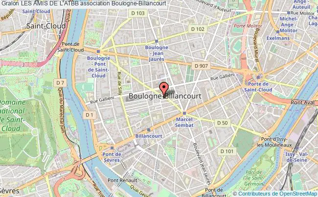 plan association Les Amis De L'atbb Boulogne-Billancourt