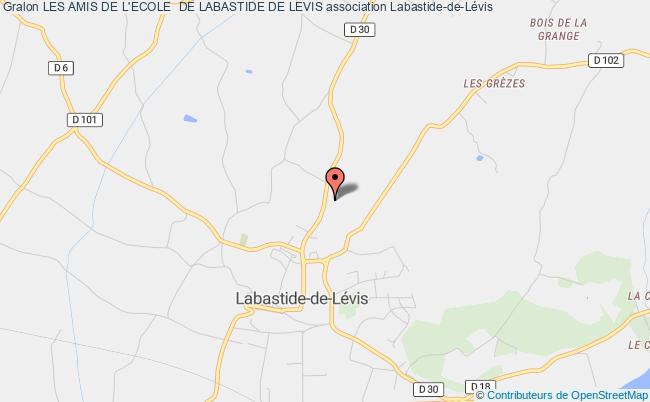 plan association Les Amis De L'ecole  De Labastide De Levis Labastide-de-Lévis