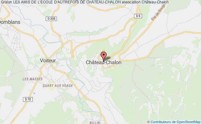 plan association Les Amis De L'ecole D'autrefois De ChÂteau-chalon Château-Chalon