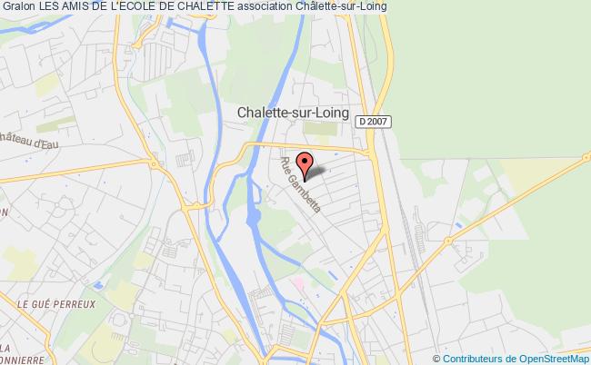 plan association Les Amis De L'ecole De Chalette Châlette-sur-Loing