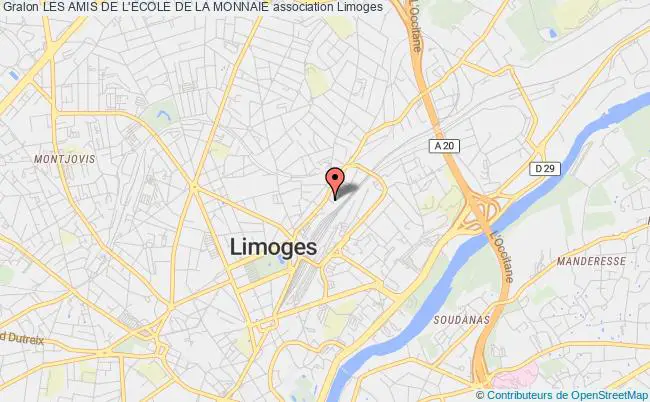 plan association Les Amis De L'ecole De La Monnaie Limoges