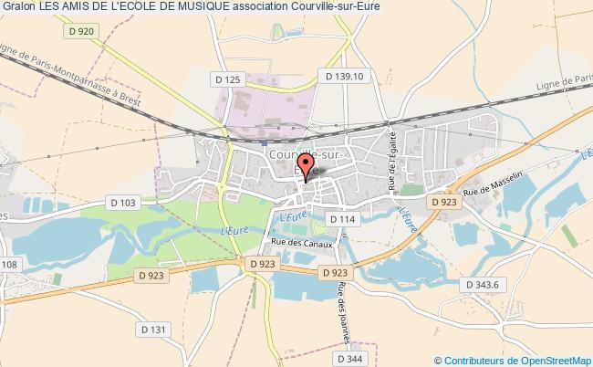 plan association Les Amis De L'ecole De Musique Courville-sur-Eure