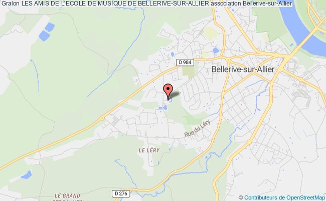 plan association Les Amis De L'ecole De Musique De Bellerive-sur-allier Bellerive-sur-Allier