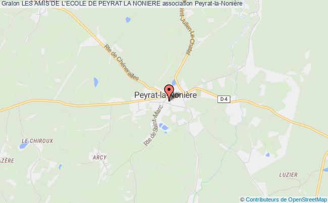 plan association Les Amis De L'ecole De Peyrat La Noniere Peyrat-la-Nonière