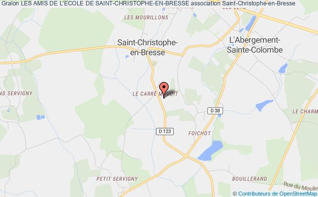 plan association Les Amis De L'ecole De Saint-christophe-en-bresse Saint-Christophe-en-Bresse