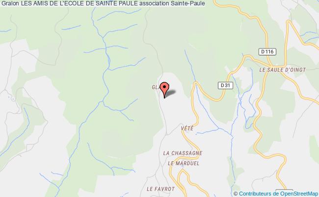 plan association Les Amis De L'ecole De Sainte Paule Sainte-Paule