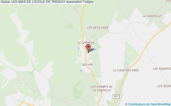 plan association Les Amis De L'ecole De Treigny Treigny