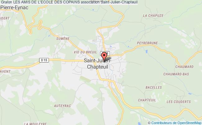 plan association Les Amis De L'ecole Des Copains Saint-Julien-Chapteuil