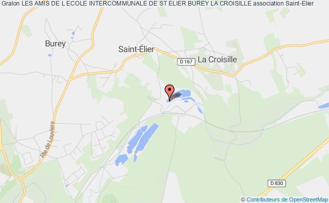 plan association Les Amis De L Ecole Intercommunale De St Elier Burey La Croisille Saint-Élier