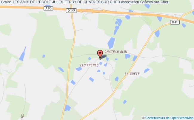 plan association Les Amis De L'ecole Jules Ferry De Chatres Sur Cher Châtres-sur-Cher