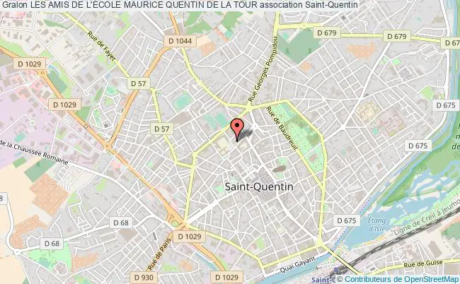 plan association Les Amis De L'École Maurice Quentin De La Tour Saint-Quentin