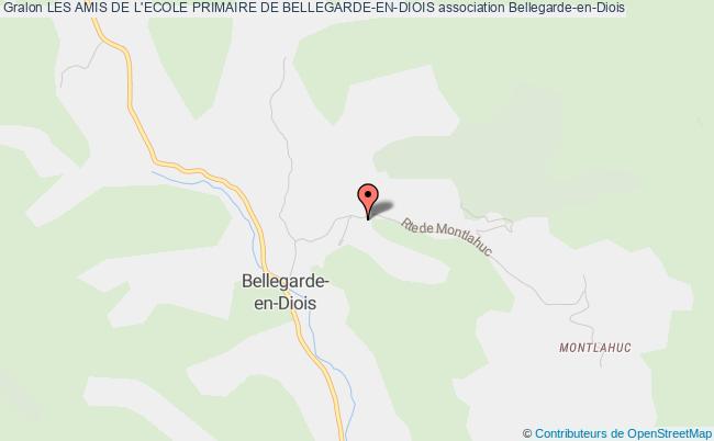 plan association Les Amis De L'ecole Primaire De Bellegarde-en-diois Bellegarde-en-Diois