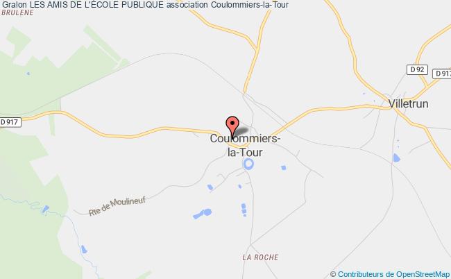 plan association Les Amis De L'École Publique Coulommiers-la-Tour