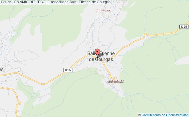 plan association Les Amis De L'École Saint-Étienne-de-Gourgas