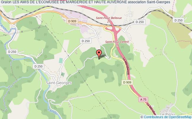 plan association Les Amis De L'ecomusee De Margeride Et Haute Auvergne Saint-Georges