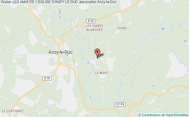 plan association Les Amis De L'eglise D'anzy Le Duc Anzy-le-Duc