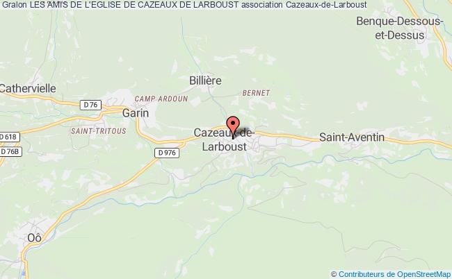 plan association Les Amis De L'eglise De Cazeaux De Larboust Cazeaux-de-Larboust