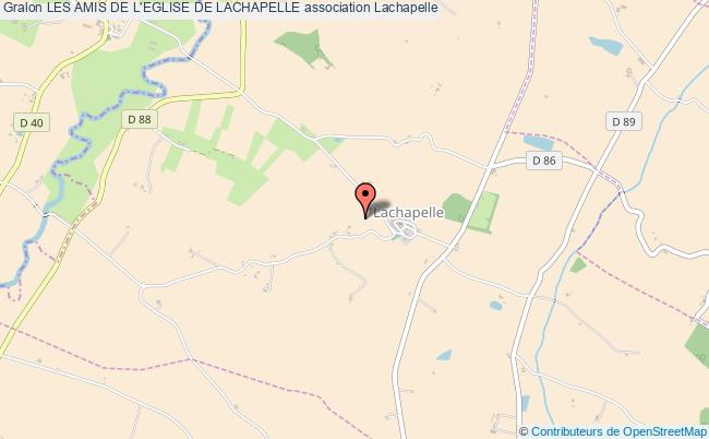 plan association Les Amis De L'eglise De Lachapelle Lachapelle