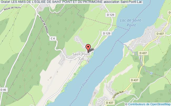 plan association Les Amis De L'eglise De Saint Point Et Du Patrimoine Saint-Point-Lac