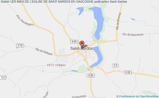 plan association Les Amis De L'eglise De Saint-sardos En Gascogne Saint-Sardos