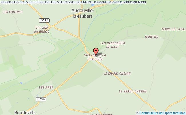 plan association Les Amis De L'eglise De Ste-marie-du-mont Sainte-Marie-du-Mont