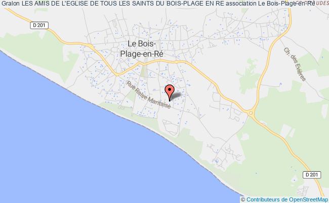 plan association Les Amis De L'eglise De Tous Les Saints Du Bois-plage En Re Bois-Plage-en-Ré