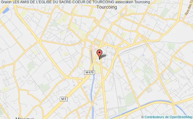 plan association Les Amis De L'eglise Du Sacre-coeur De Tourcoing Tourcoing