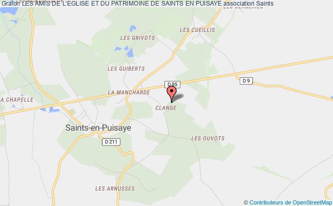 plan association Les Amis De L'eglise Et Du Patrimoine De Saints En Puisaye Saints